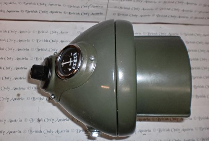 Headlight DU42  6 1/2"  Military Colour with Black out mask.green