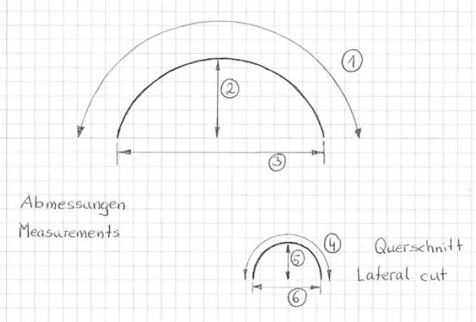 Alloy Front Mudguard 21"   4" wide