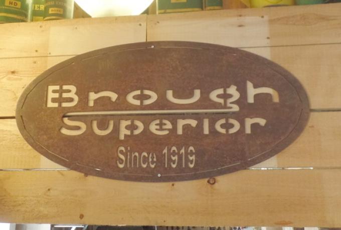 Brough Superior Schild Metall