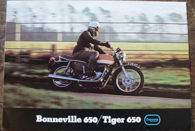 Triumph Bonneville 650/Tiger 650, Brochure