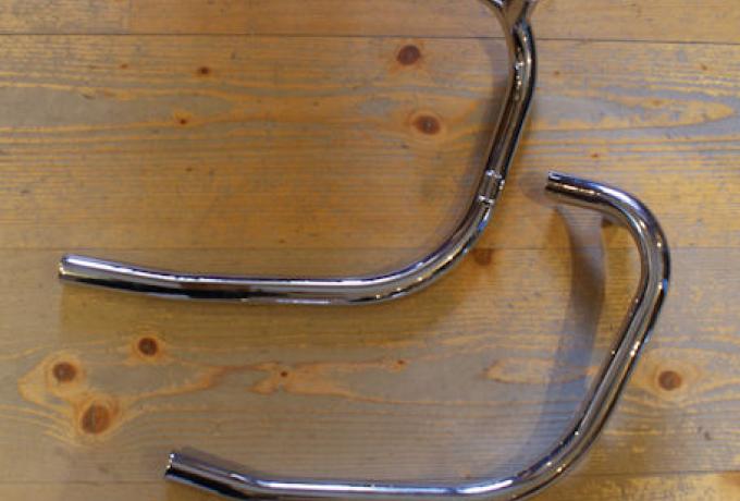 Triumph T140 Exhaust Pipes Pair with Balance Pipe