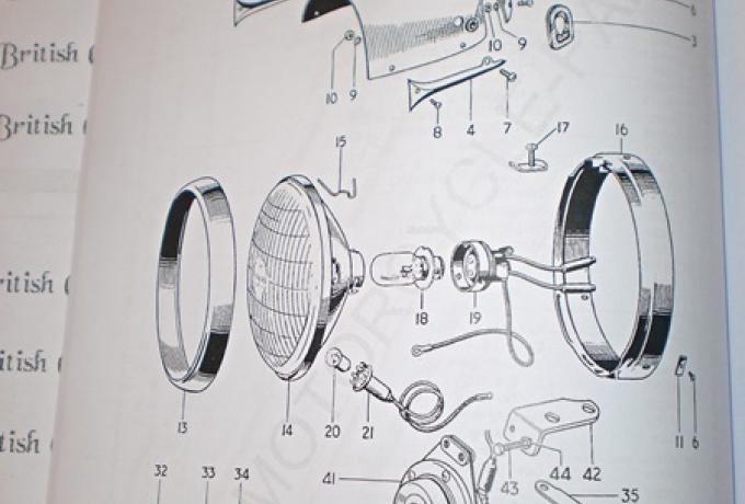 Triumph Parts Book  No 4 3TA/5TA 1961-63