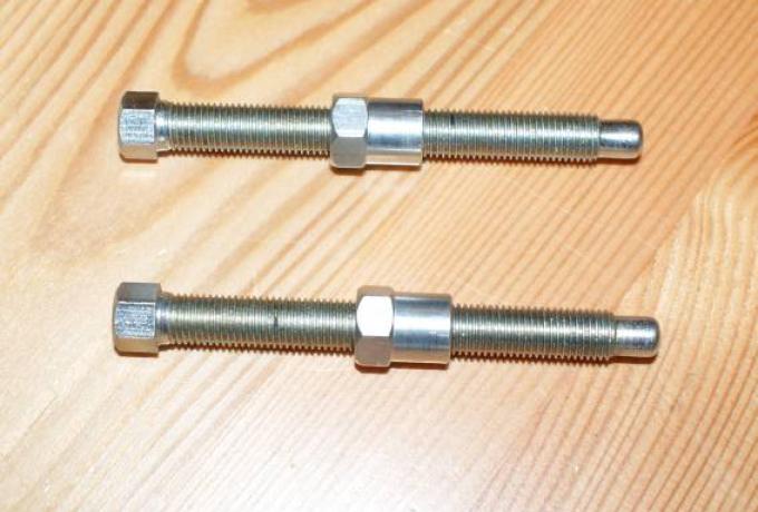 Chain Adjuster and Nuts Norton Rigid/Triumph/Pair