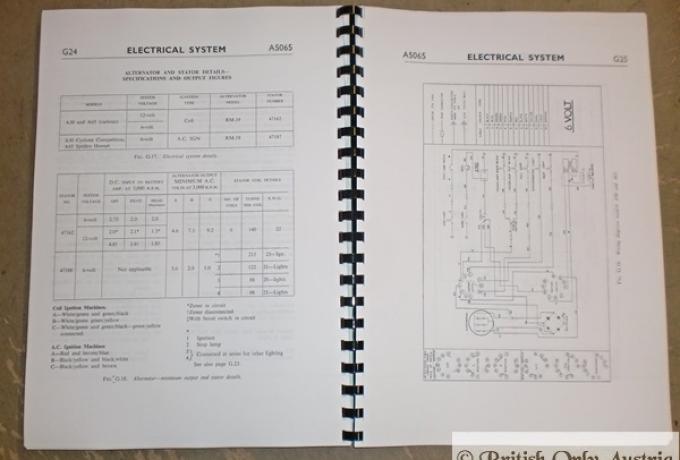 BSA Workshop Manual A50/A65 1962-65
