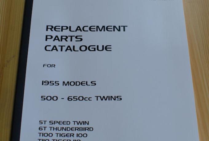 Triumph Parts Book NO11 1955 5,6T, TR5, T100, 110