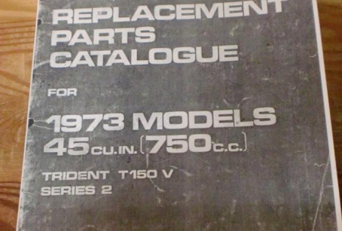Triumph Replacement Parts Catalogue 1973, Copy
