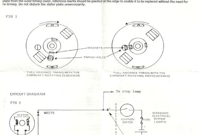 Boyer Electronic Ignition Triumph, BSA 1-cylinder MK IV  12V