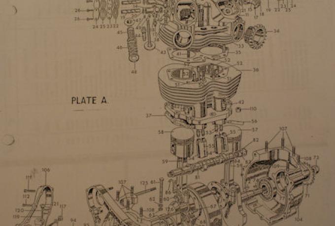 Norton Spare Parts List for 1964 Mod. 88S, 650 SS 650/99 Atlas