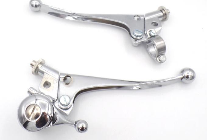 Brake/Air Lever and Clutch Lever + Cam Adjuster 7/8" 22mm /Pair
