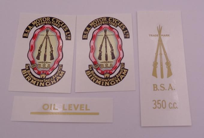BSA Gold Star Transfer Set, 350 cc, S/A Models, 1954-1961