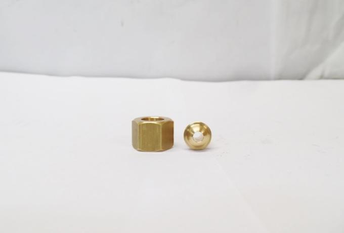 Benzinhahnanschluss 5mm mit Mutter 1/4" - 1 Stk. lagernd