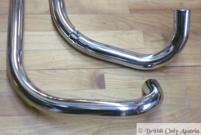 Triumph T100 Exhaust Pipes 1950-53 /Pair