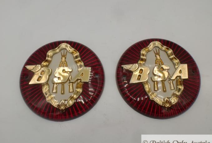 BSA Tank Badges Piled . A7/A10.Arms /Pair