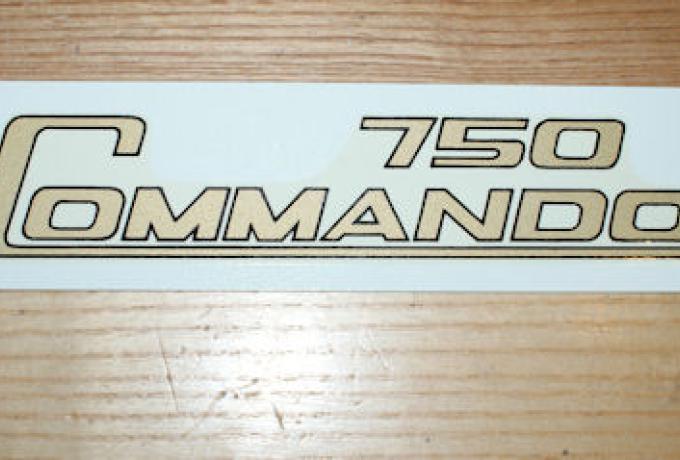 Norton Commando 750 Panel Transfer gold/black