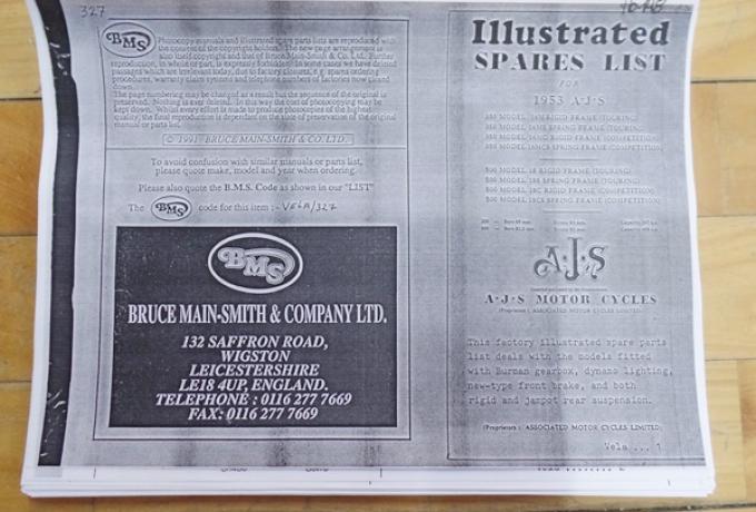 AJS Spares List 1953 Copie 