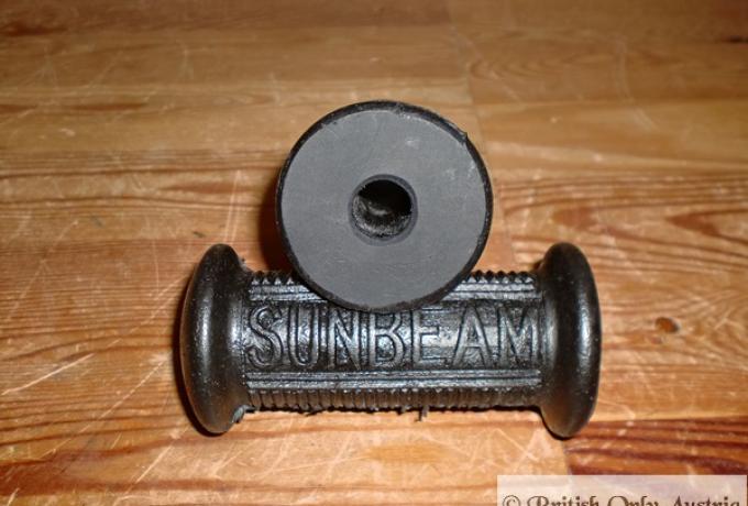 Sunbeam Footrest Rubbers round /Pair closed end