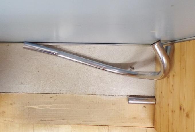 Norton Swept Back Exhaust Pipe with Balanced Pipe 1 3/4" NOS