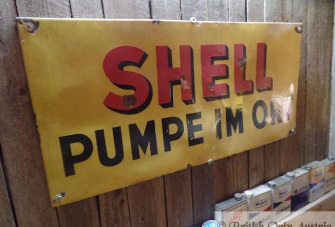 Shell. pumpe im ort.