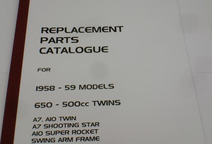 BSA Parts Book A7/A10 1958-59
