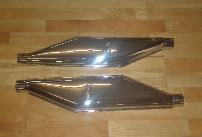 BSA Sloper Silencers 1 3/4" /Pair