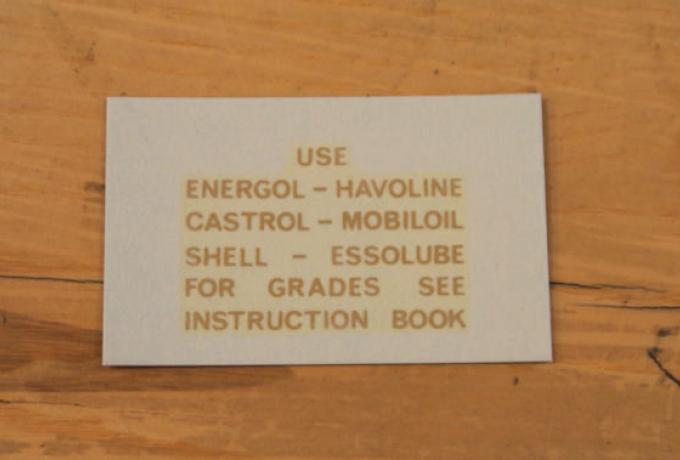 AMC Abziehbild Öltank ab 1964