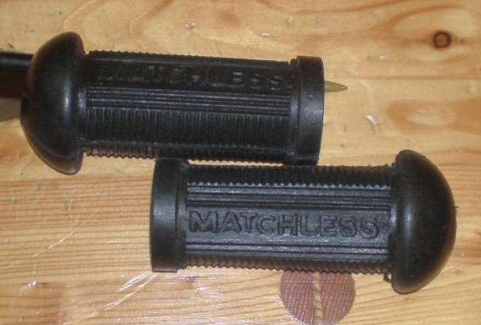 Matchless Footrest Rubbers with Logo/Pair