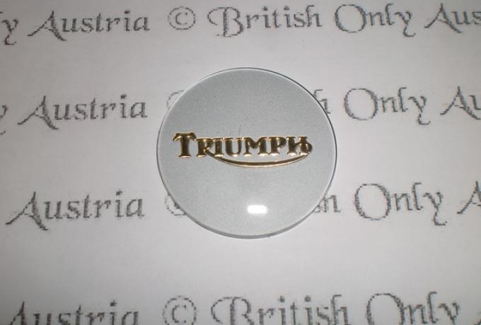 Triumph Petrol Tank Grommet Badge Silver / gold