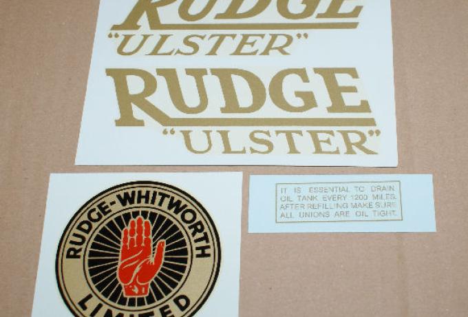 Rudge Ulster 1939 Transfer Set