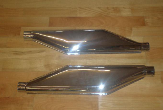 BSA Sloper Silencers 1 3/4" /Pair