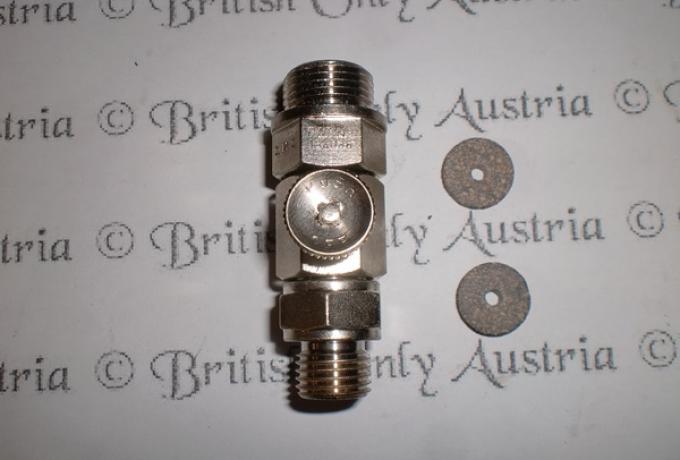 Petrol Tap 3/8" BSP: 1/4" without sifter