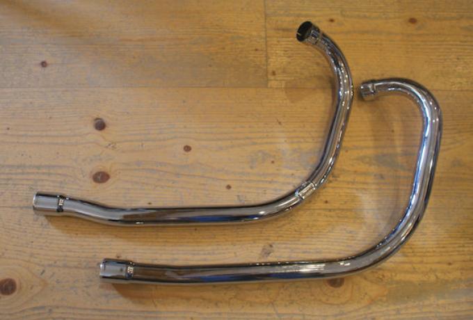 Triumph Exhaust Pipes T110/TR6/T120 /Pair 1 3/4" 1958-59