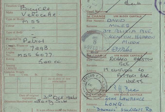 Velocette MSS 500cc 1946