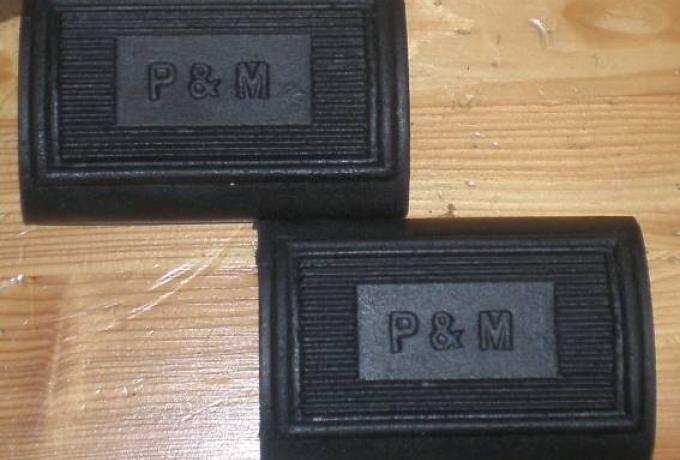 Panther / P&M Footrest Pedal Rubbers /Pair