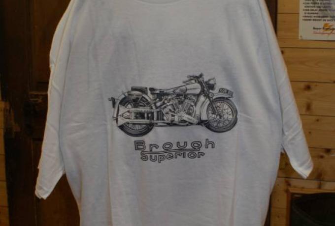T-Shirt Brough Superior MX100 weiß M