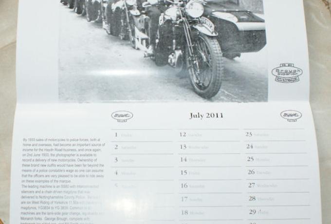 Kalender 2011 Brough Superior