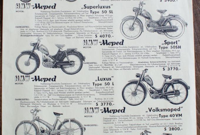 Halleiner Motorenwerke - Modelle 1956, Prospekt