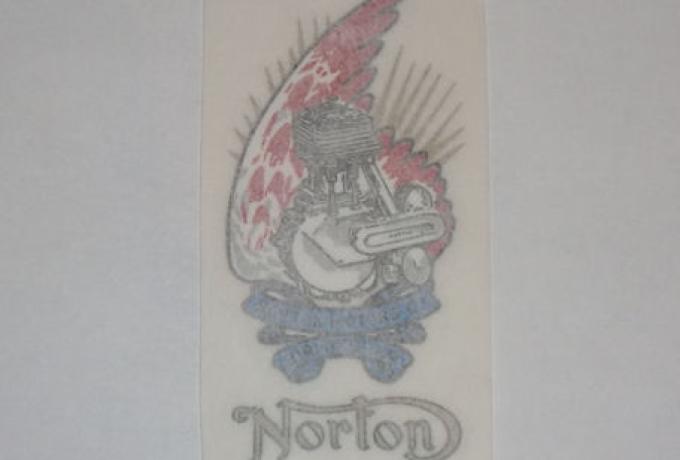 Norton Sticker for Frame Head / Sidecar Door pre 1926
