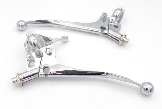 Brake/Air Lever and Clutch Lever + Cam Adjuster 7/8" 22mm /Pair