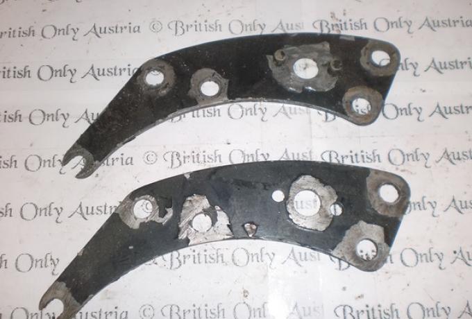 Triumph front engine plates. Holder / Pair used