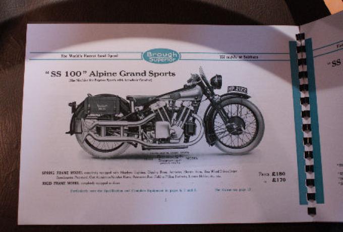 Brough Superior Katalog Kopie 1930