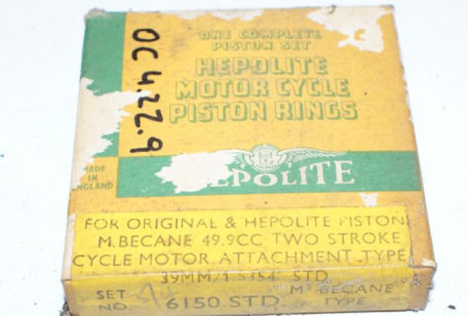 Hepolite Piston Ring Set M.Becane 49.9cc Two Stroke STD.