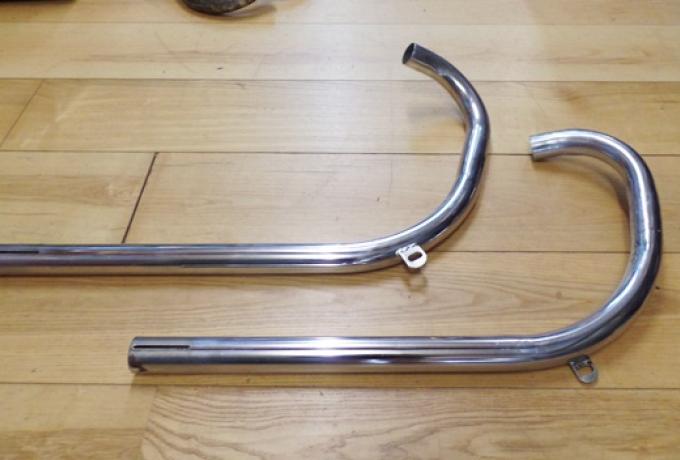 AJS/Matchless Exhaust Pipe 1 5/8" Pair 1960-64