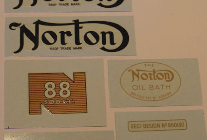 Norton Model 88 1952-53 Abziehbilder Set