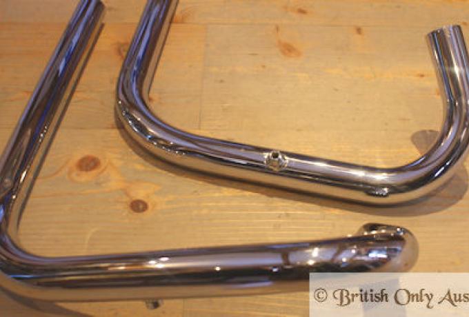 Triumph T120 TT  1966- Exhaust Pipes/Pair  1 3/4" - 44 mm