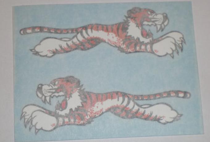 Triumph Tiger Cub USA Sticker f. Front Number Plate /Pair