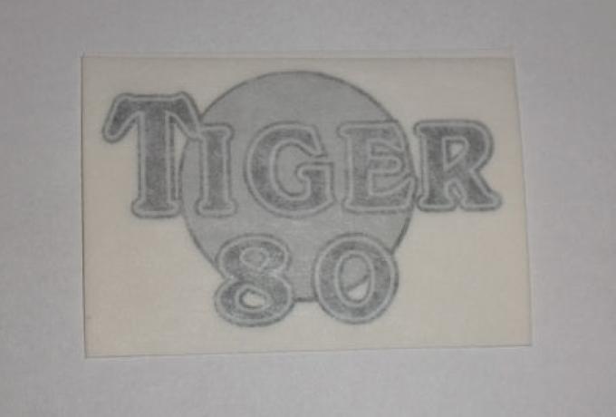 Triumph "Tiger 80" Aufkleber f. Hinteren Kotflügel späte 1930er Jahre