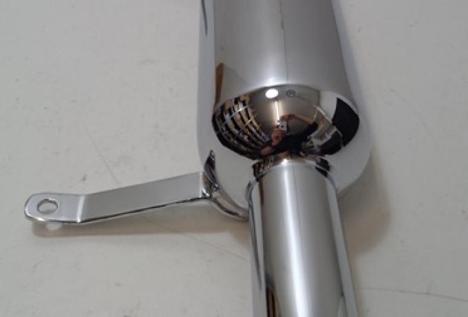 Triumph T70/T80 Auspufftopf High Level, Starrrahmen 250/350ccm 1936- 1 3/4"