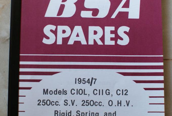 Parts Book BSA C10L/C11/C11G/C12, 1954-57