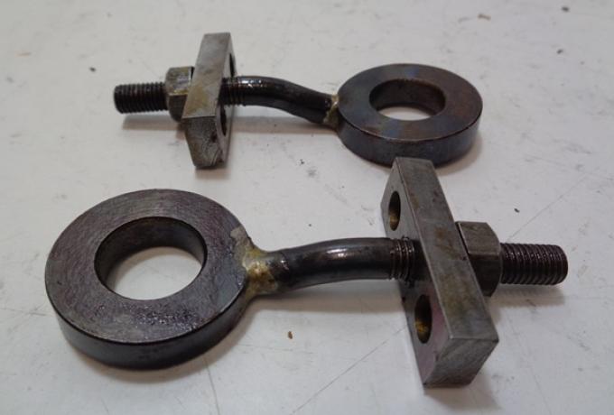 Brough Superior Rear wheel adjusters /Pair