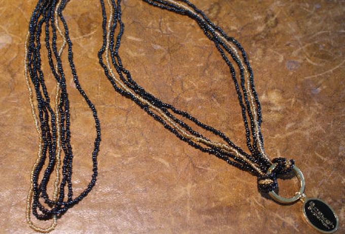 Brough Superior Lange Perlen Halskette